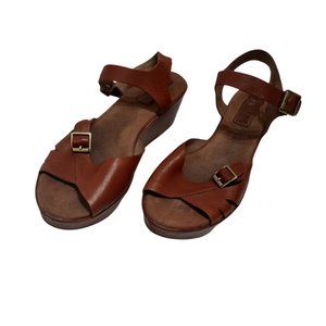Korks by Kork-Ease Platform Leather Sandals Size 9